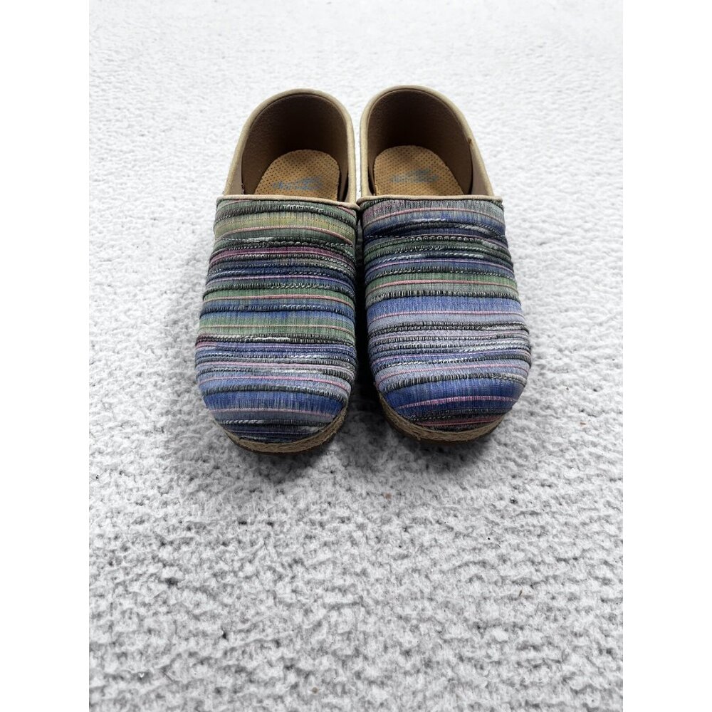 Dansko Multicolor Striped Mules - Picture 4 of 14